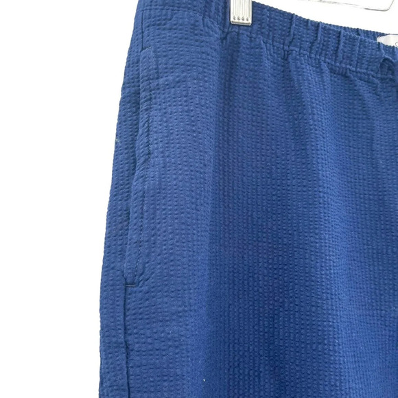 ONIA Pull-on Seersucker Pants In Deep Navy Blue Men's Size‎ Large - Picture 3 of 8